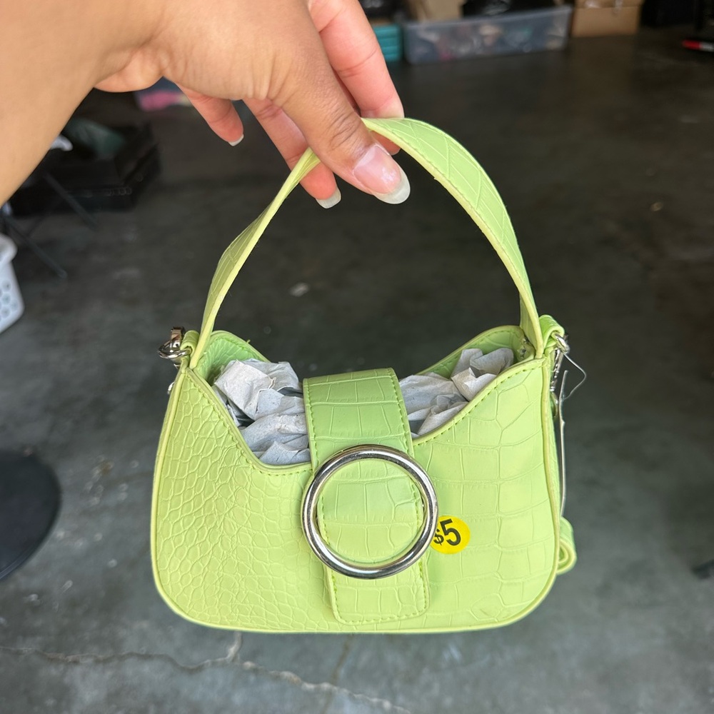 Brand new lime green purse